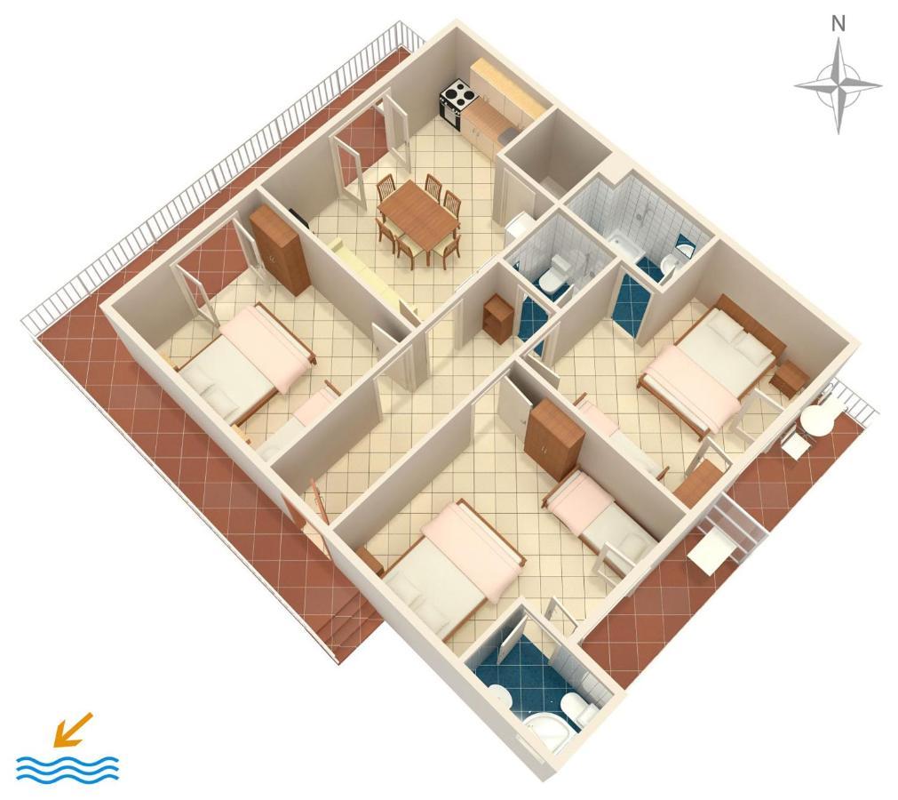 Apartments By The Sea Podaca, Makarska - 515 Екстер'єр фото