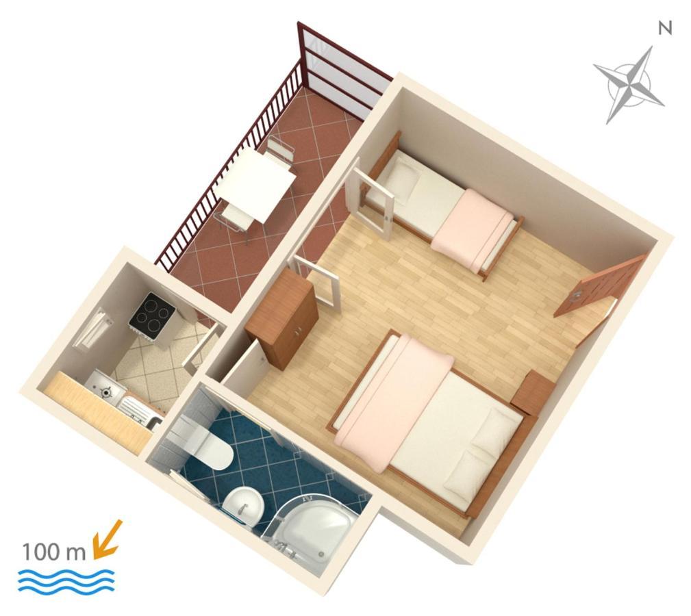 Apartments By The Sea Podaca, Makarska - 515 Екстер'єр фото