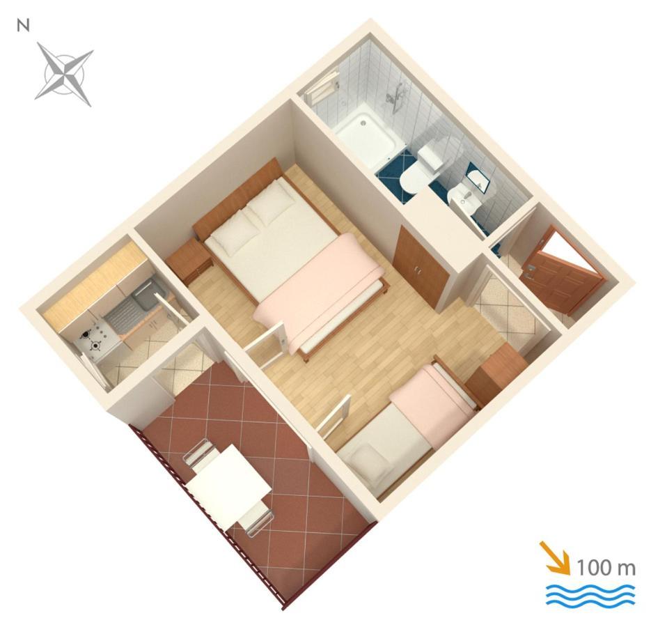 Apartments By The Sea Podaca, Makarska - 515 Екстер'єр фото